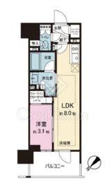 レ・ジェイド新横浜 15階 間取り図