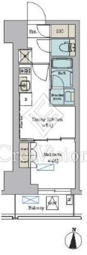 ブリリアイスト錦糸公園 703 間取り図