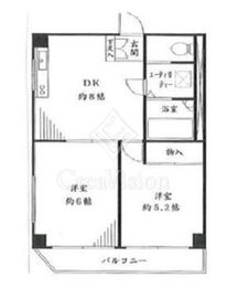 ライオンズマンション馬込 8階 間取り図