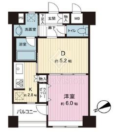 エスポワール銀座東 4階 間取り図
