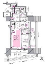 ピアース柿の木坂 6階 間取り図