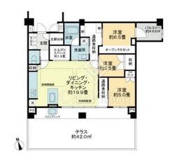 フェリスコート自由が丘 1階 間取り図
