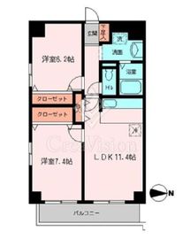 ドゥエル木場公園 803 間取り図