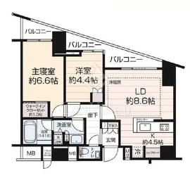渋谷アインス 10階 間取り図
