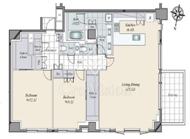 リジェ代々木上原テラス 1階 間取り図