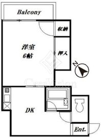 目黒コーポビアネーズ 4階 間取り図