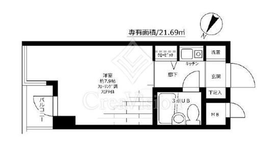 ステージファースト西早稲田 6階 間取り図