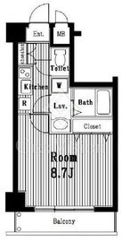 ガラ・ステージ市ヶ谷弐番館 3階 間取り図