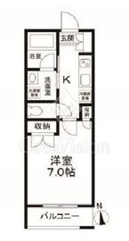 エルミタージュ早稲田町 501 間取り図