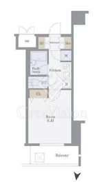 パレステュディオ田町 5階 間取り図