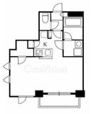 ナビウス西新宿 8階 間取り図