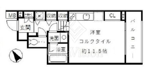 コリーヌ白銀 301 間取り図
