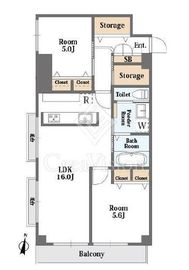 シャンボール白金 5階 間取り図