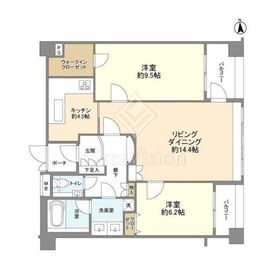 パレスサイド三番町 3階 間取り図