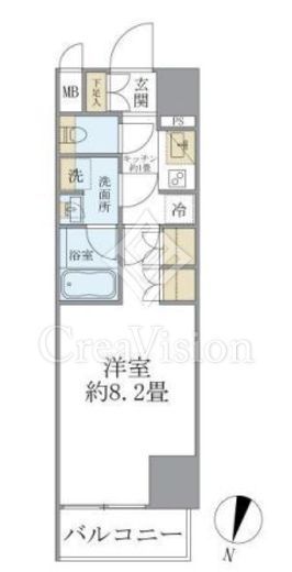COCO-CHILL KAMEARI 403 間取り図