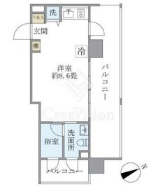 カーサ ヴェデュータ 402 間取り図