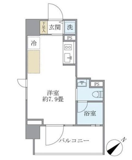 カーサ ヴェデュータ 405 間取り図