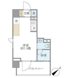 カーサ ヴェデュータ 405 間取り図