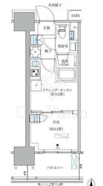 パークアクシス西大島コンフォートスクエア 1105 間取り図