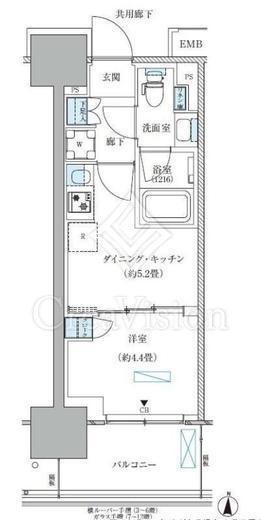 パークアクシス西大島コンフォートスクエア 1109 間取り図