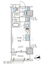 パークアクシス赤塚 805 間取り図