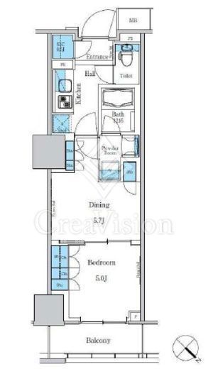 パークアクシス滝野川ラブリーズ 915 間取り図