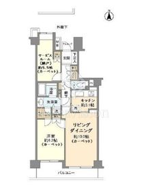 パークハイム雪が谷 4階 間取り図