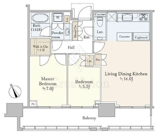 パークコート六本木ヒルトップ 4階 間取り図