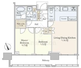 パークコート六本木ヒルトップ 4階 間取り図