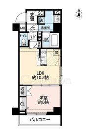 プレール・ドゥーク錦糸町5 4階 間取り図