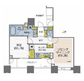 ザ・ハシモトタワー 9階 間取り図