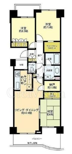 サウザンドシティ 6階 間取り図