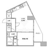 ハイライフ恵比寿 6階 間取り図