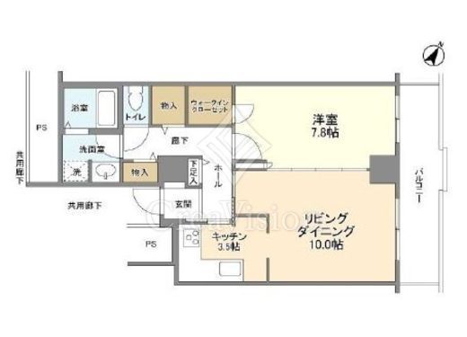 トルナーレ日本橋浜町 25階 間取り図