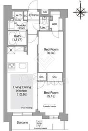 コンフォリア・リヴ文京護国寺 507 間取り図