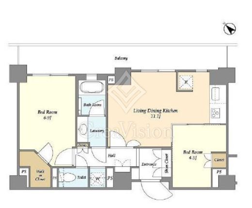ウィルテラス滝野川 307 間取り図