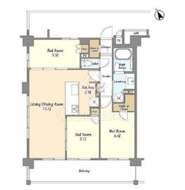 サムティレジデンス藤が丘 701 間取り図