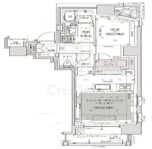 アトラス麻布十番 10階 間取り図