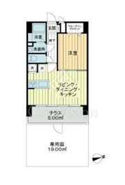 マリンシティダイヤモンドパレス 1階 間取り図