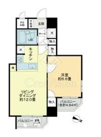 グローリア初穂千駄木・ヴェルデ千駄木 8階 間取り図