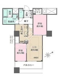 ザ・パークハウス西新宿タワー60 46階 間取り図
