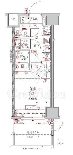 クレイシアIDZ横浜NORTHベイフロントヒルズ 1階 間取り図