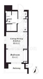 クレイシア菊川 3階 間取り図