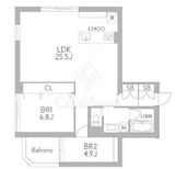 グランデュオ中野7 (GranDuo Nakano7) 201 間取り図