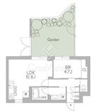 グランデュオ中野7 (GranDuo Nakano7) 104 間取り図