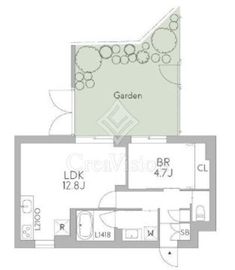 グランデュオ中野7 (GranDuo Nakano7) 104 間取り図