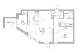グランデュオ中野7 (GranDuo Nakano7) 302 間取り図