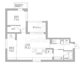 グランデュオ中野7 (GranDuo Nakano7) 303 間取り図