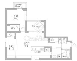 グランデュオ中野7 (GranDuo Nakano7) 203 間取り図