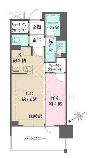リビオタワー羽沢横浜国大 9階 間取り図